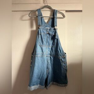 Old Navy Classic Blue Denim Overall Shorts